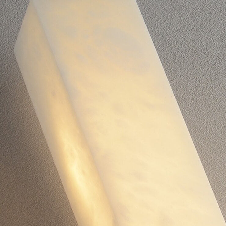 Light Full Copper Rectangular Lucite LED Wall Sconce Lamp