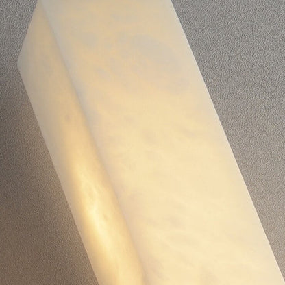 Light Full Copper Rectangular Lucite LED Wall Sconce Lamp
