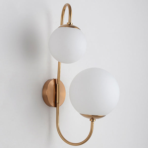 Industrial Magic Bean Glass 2-Light Wall Sconce Lamp