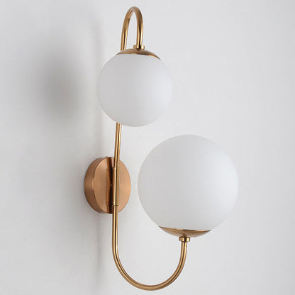 Industrial Magic Bean Glass 2-Light Wall Sconce Lamp