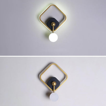 Oval Round Square Iron Aluminum LED Wall Sconce Lamp