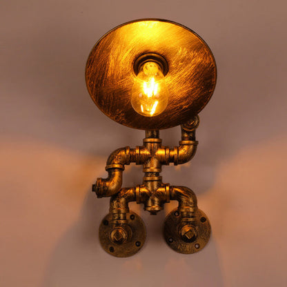 Retro Iron Robot Design 1- Light Wall Sconce Lamp