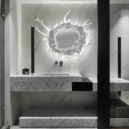 Stainless Acrylic Water Splash Decor LED Wall Sconce Lamp