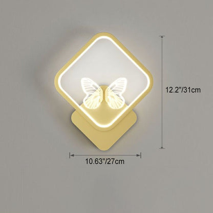 Deco Square Round Frame Design LED Wall Sconce Lamp