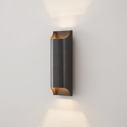 Simplicity Full Copper Column 2-Light Wall Sconce Lamp