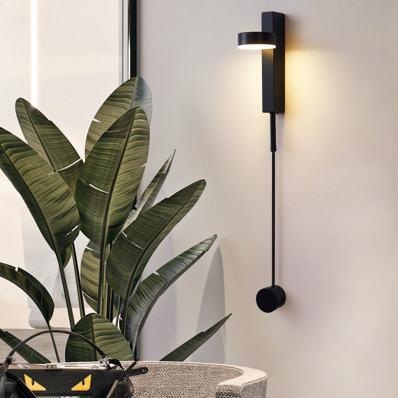 Minimalist Long Aluminum Iron Acrylic LED Wall Sconce Lamp