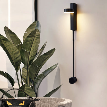 Minimalist Long Aluminum Iron Acrylic LED Wall Sconce Lamp