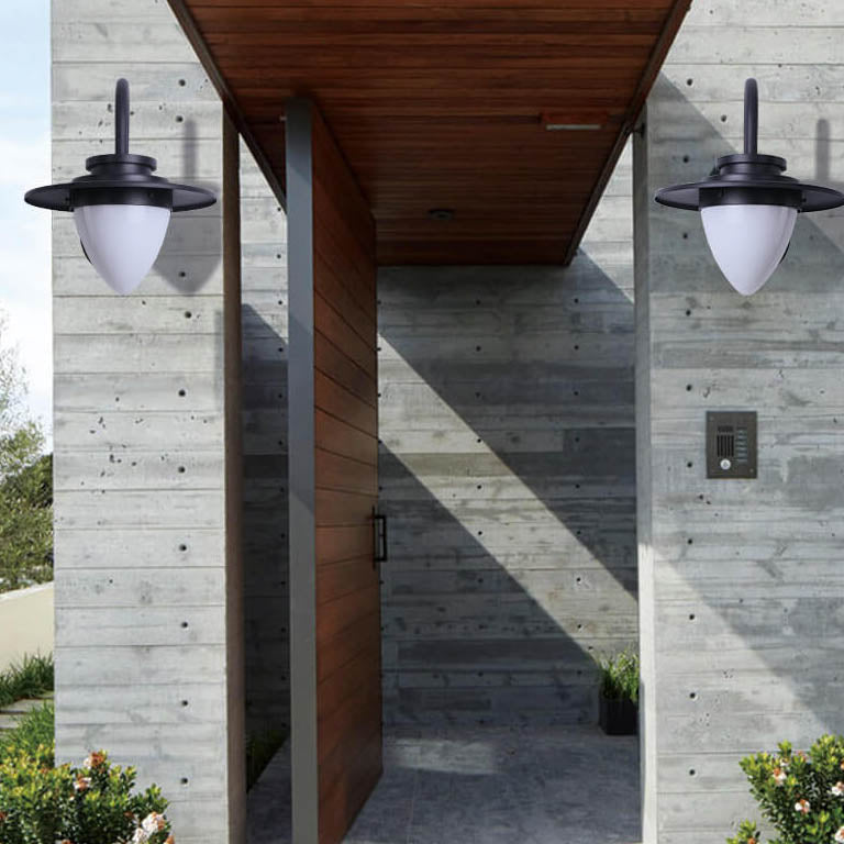 Peach Iron Outdoor Waterproof 1-Light Wall Sconce Lamp