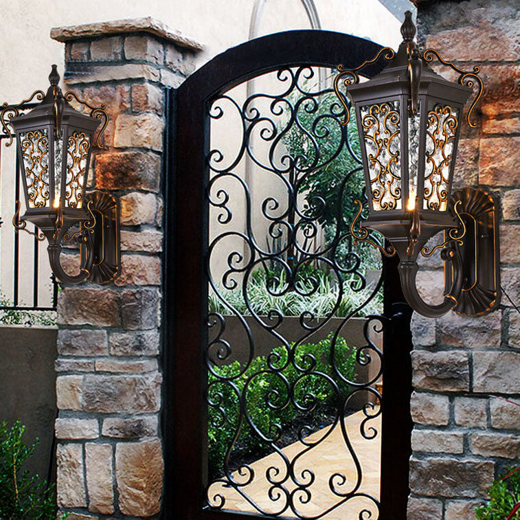 Iron Waterproof Outdoor Indoor 1-Light Wall Sconce Lamp