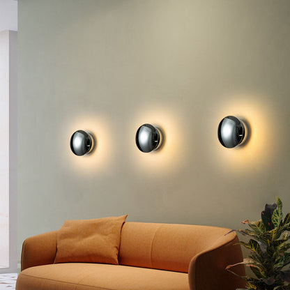 Spherical Electroplated Aluminum LED Wall Sconce Lamp