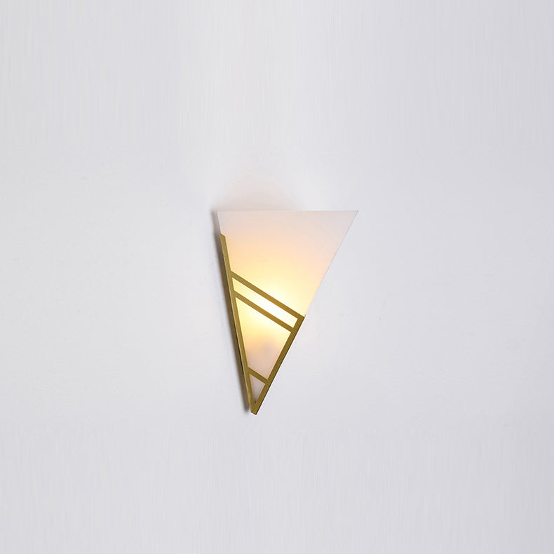 Iron Acrylic Inverted Triangle 1-Light Wall Sconce Lamp