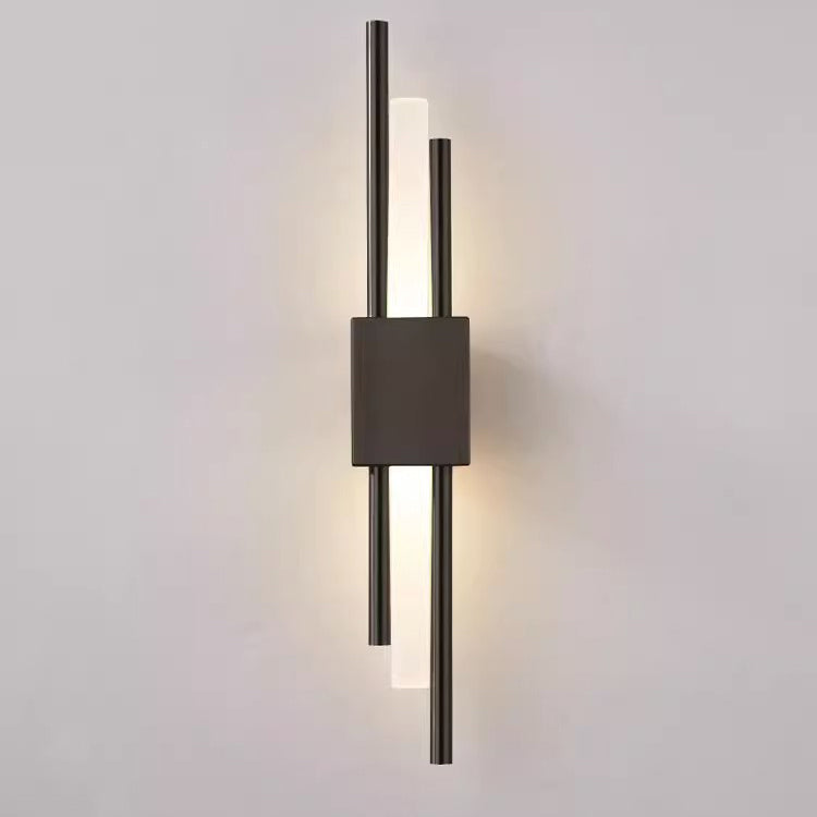 Modern Minimalist Iron Acrylic Strip LED Wall Sconce Lamp