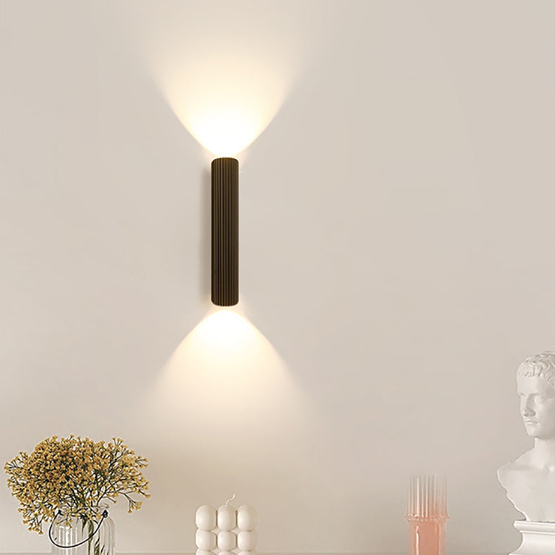 Simplicity Aluminum Roman Column Strip LED Wall Sconce Lamp