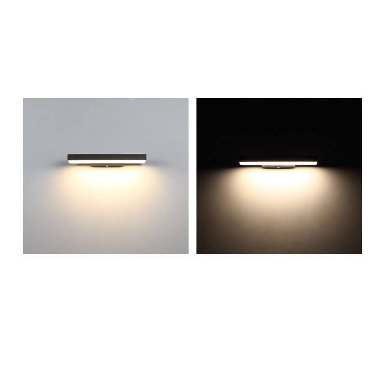 Modern Minimalist Flat LED Sensor Outdoor Wall Sconce