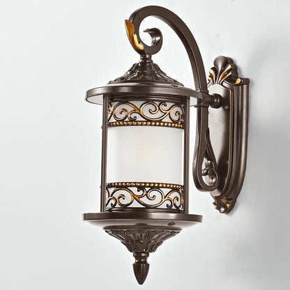Cylindrical Outdoor Waterproof 1-Light Wall Sconce Lamp