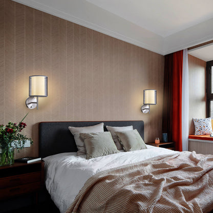 Minimalist Cylinder Iron Gauze 1-Light Wall Sconce Lamp