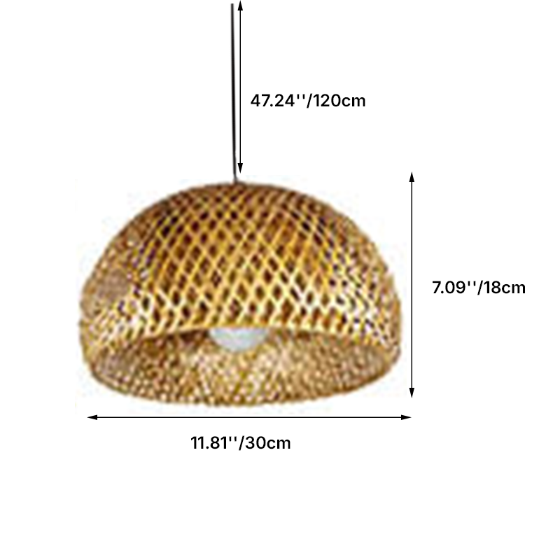 Traditional Bamboo Pendant Light