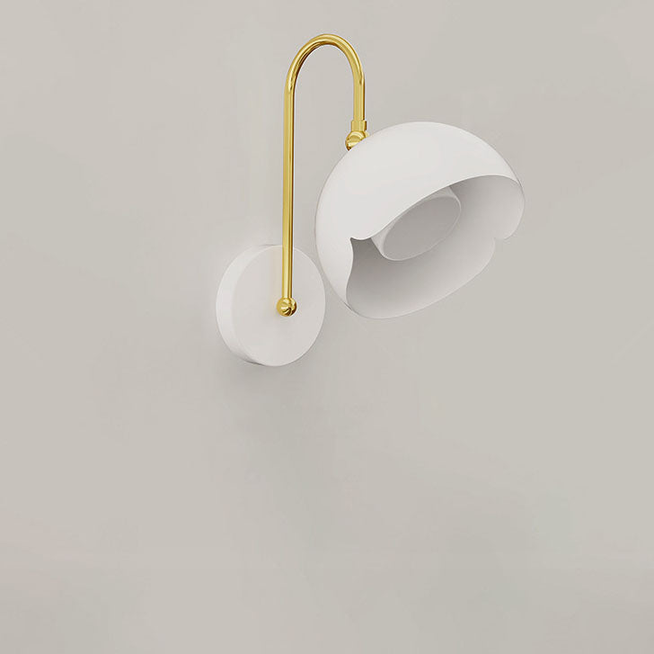 Pure White Iron LED Wall Sconce Lamp Flush Mount Lighting