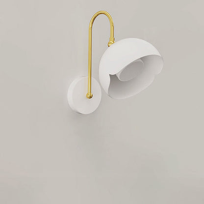 Pure White Iron LED Wall Sconce Lamp Flush Mount Lighting