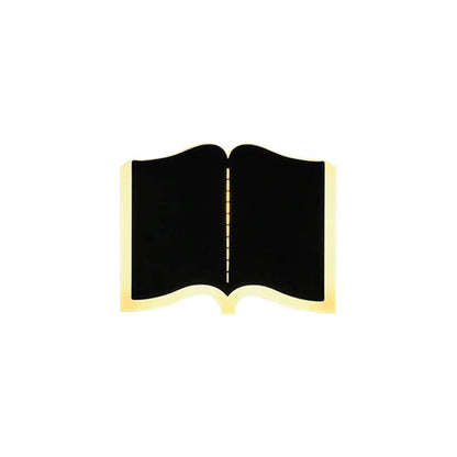 Minimalist Book Shape Iron 1-Light LED Wall Sconce Lamp