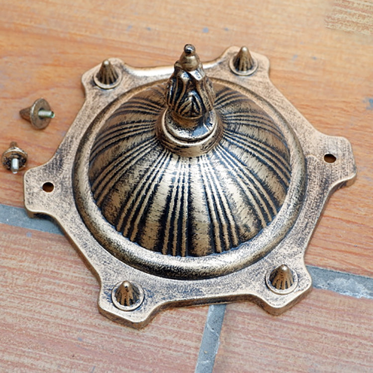 Hexagonal Watermarked Glass 1-Light Wall Sconce Lamp