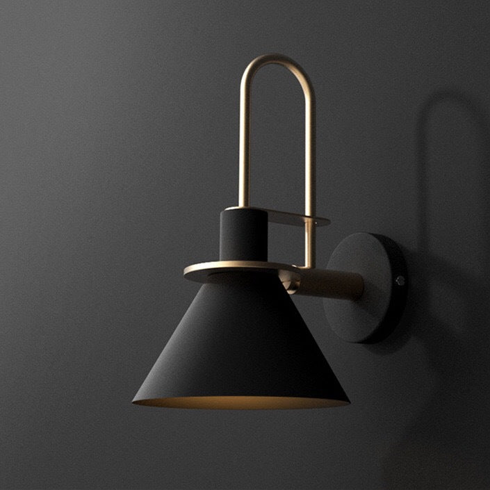 Scandinavian Macaron Horn Iron 1-Light Wall Sconce Lamp