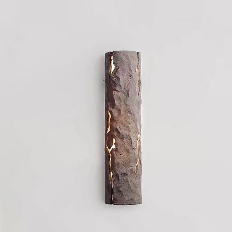 Resin Imitation Rock Stump Shade LED Wall Sconce Lamp