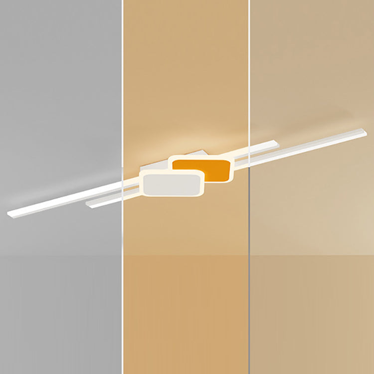 Long Rhombus Iron Aluminum Acrylic LED Wall Sconce Lamp