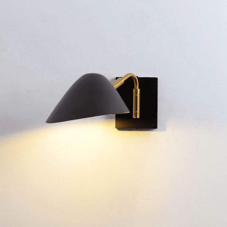 Light Iron Long Arm 1/2-Light Wall Sconce Lamp