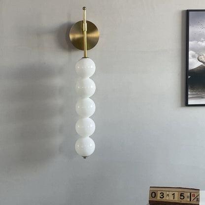 Simplicity Iron Glass Ball 3/5/7-Light Wall Sconce Lamp