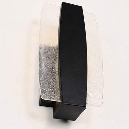 Minimalist Rectangle Aluminum Glass LED Wall Sconce Lamp