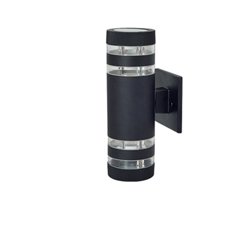 Simplicity Acrylic Glass Cylinder 2-Light Wall Sconce Lamp