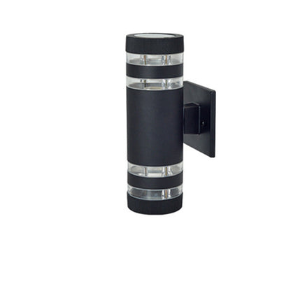 Simplicity Acrylic Glass Cylinder 2-Light Wall Sconce Lamp