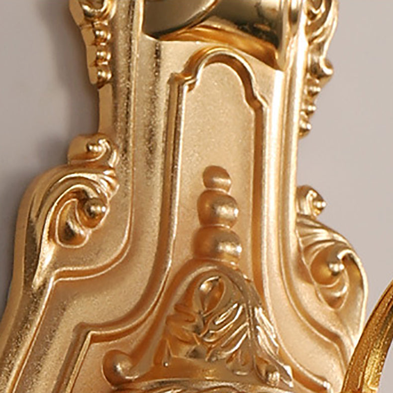 French Gold Zinc Carved Sconce 1/2 Light Wall Sconce Lamp