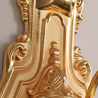 French Gold Zinc Carved Sconce 1/2 Light Wall Sconce Lamp