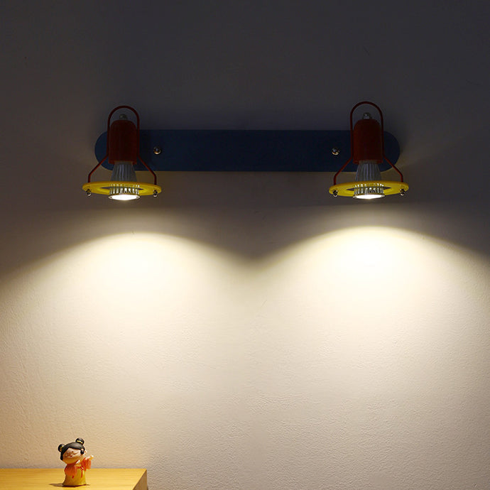 Childlike Iron 2-Light Mirror Front Wall Sconce Lamp