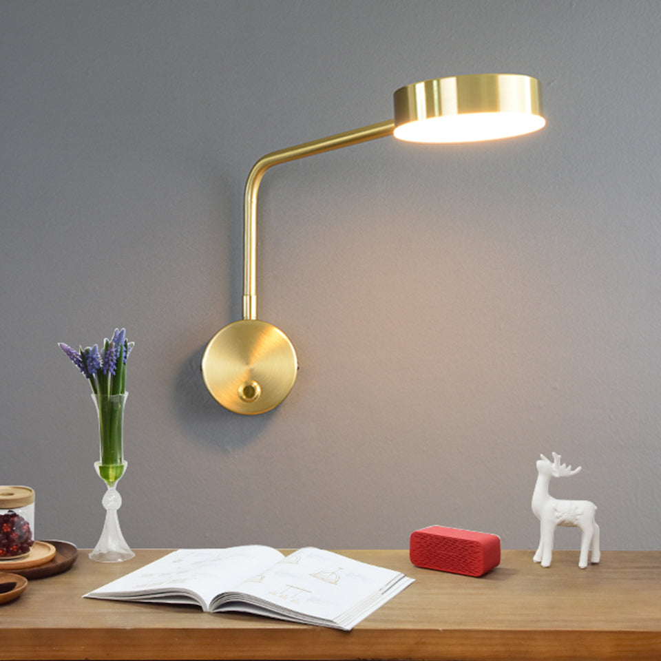 Solid Color with Switch Rotatable LED Wall Sconce Lamp