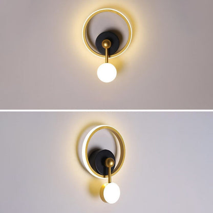 Oval Round Square Iron Aluminum LED Wall Sconce Lamp