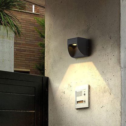 Outdoor Square Up and Down Glow LED Wall Sconce Lamp