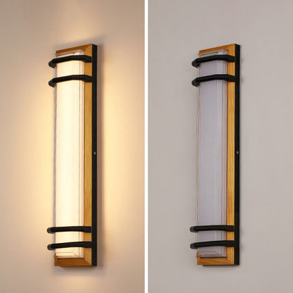 Aluminum Acrylic Shade LED Waterproof Wall Sconce Lamp