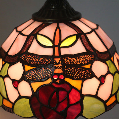 Tiffany Flower Stained Glass 1-Light Wall Sconce Lamp