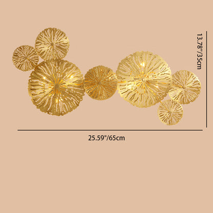 Full Hollow Lotus Leaf Cluster 3/5/7-Light Wall Sconce Lamp