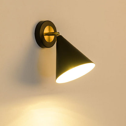 Minimalist Solid Color Rotatable 1-Light Wall Sconce Lamp