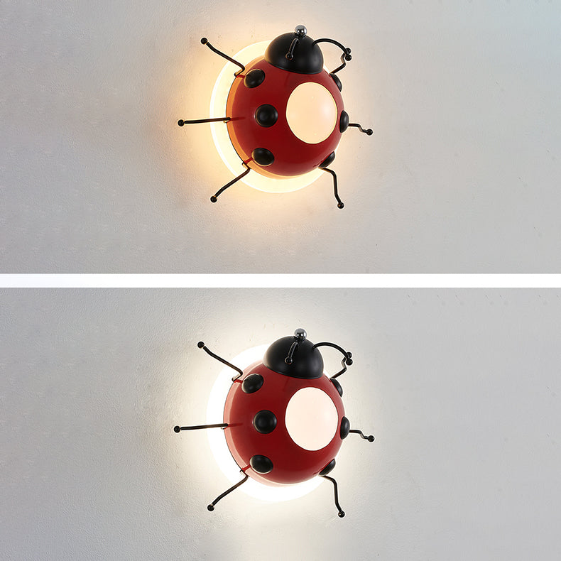 Creative Cartoon Beetle Acrylic LED Kids Wall Sconce Lamp