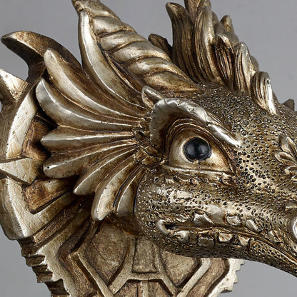 European Dragon Crystal Iron Resin 1-Light Wall Sconce Lamp