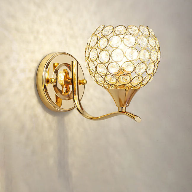 Creative Crystal Ball 1- Light Wall Sconce Lamp