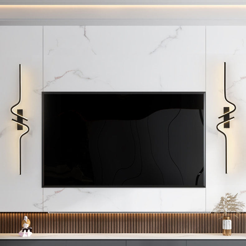 Creative Strip Aluminum Silicon Gel LED Wall Sconce Lamp