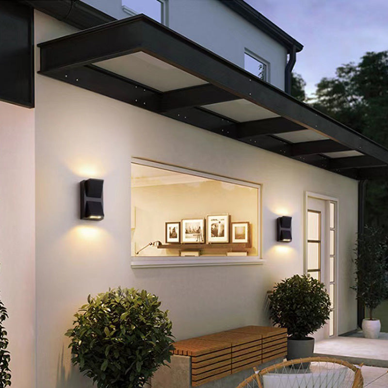 Simplicity Triangular Prism LED Outdoor Wall Sconce Lamp