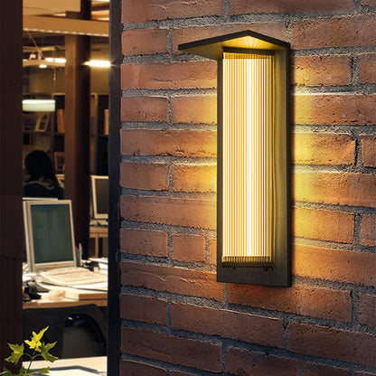 Simplicity Acrylic Shade LED Waterproof Wall Sconce Lamp
