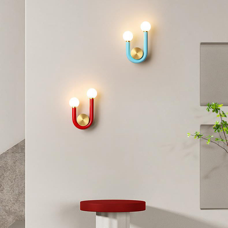 U-Shape Iron Aluminium Acrylic LED Wall Sconce Lamp